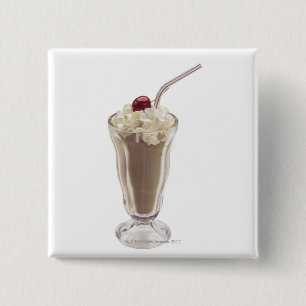 Badge Carré 5 Cm Milkshake