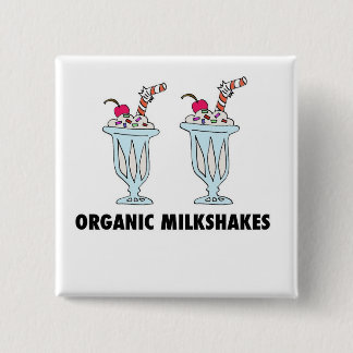 Badge Carré 5 Cm Milkshakes organiques