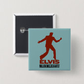 Badge Carré 5 Cm Million de quartet Elvis du dollar (Devant & derrière)