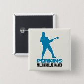 Badge Carré 5 Cm Million de quartet Perkins du dollar (Devant & derrière)