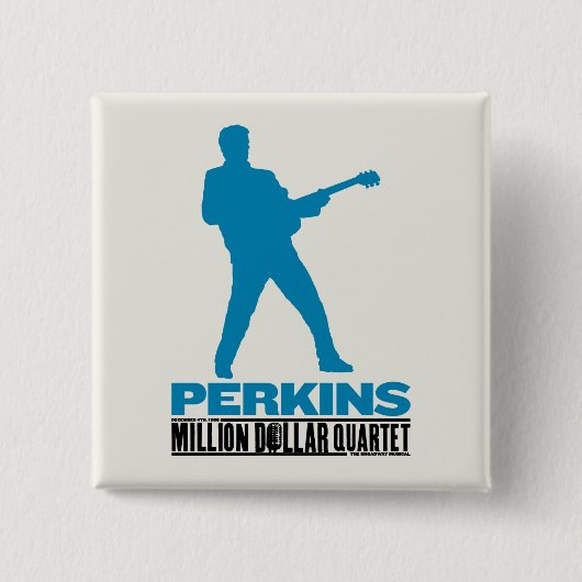 Badge Carré 5 Cm Million de quartet Perkins du dollar (Devant)