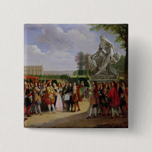 Badge Carré 5 Cm Milo de Louis XIV Puget consacrant 'de