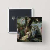 Badge Carré 5 Cm Minerva avec les Muses (Devant & derrière)