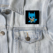Badge Carré 5 Cm Mini-Batman (En situation)