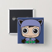 Badge Carré 5 Cm Mini-Chat (Devant & derrière)