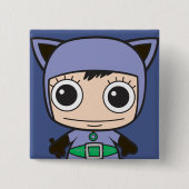 Badge Carré 5 Cm Mini-Chat (Devant)