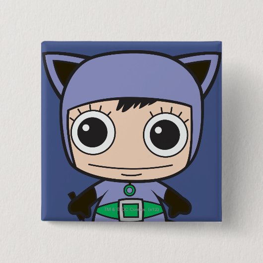 Badge Carré 5 Cm Mini-Chat (Devant)