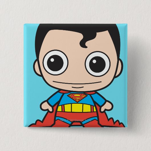 Badge Carré 5 Cm Mini Superman (Devant)