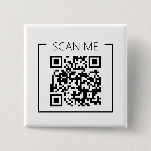 Badge Carré 5 Cm Minimalist QR Code Scan Me Business (Devant)