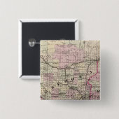 Badge Carré 5 Cm Minnesota 9 (Devant & derrière)