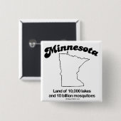 Badge Carré 5 Cm MINNESOTA - T-shirts et G "MINNESOTA STATE MOTTO" (Devant & derrière)