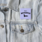 Badge Carré 5 Cm Minnesotan (En situation)