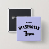 Badge Carré 5 Cm Minnesotan (Devant & derrière)