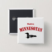 Badge Carré 5 Cm Minnesotan (Devant & derrière)