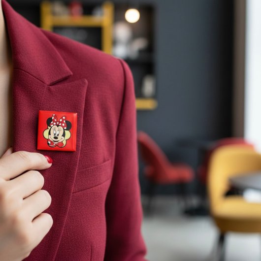 Badge Carré 5 Cm Minni