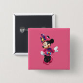 Badge Carré 5 Cm Minni Bouton (Devant & derrière)