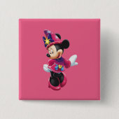 Badge Carré 5 Cm Minni Bouton (Devant)