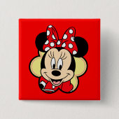 Badge Carré 5 Cm Minnie (Devant)