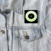 Badge Carré 5 Cm Mint Green (En situation)