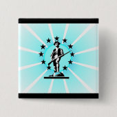 Badge Carré 5 Cm Minuteman (Devant)