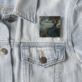 Badge Carré 5 Cm Miranda (La Tempête) (En situation)