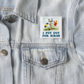 Badge Carré 5 Cm Mise en vente pour oiseaux (enfants) (En situation)