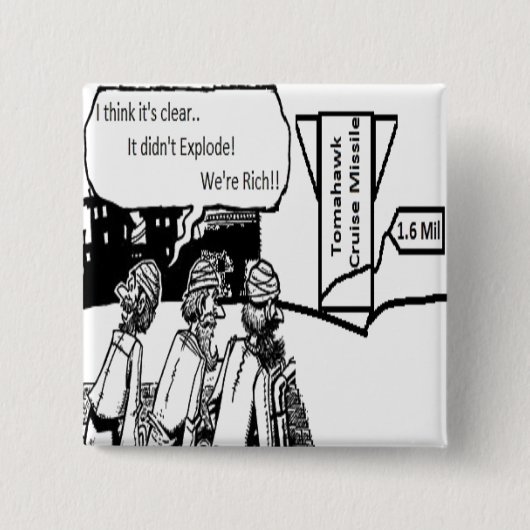 Badge Carré 5 Cm Missile de croisière de Tomahawk : 1,6 mil. (Devant)