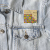Badge Carré 5 Cm Missouri (En situation)