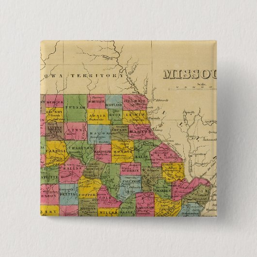 Badge Carré 5 Cm Missouri (Devant)