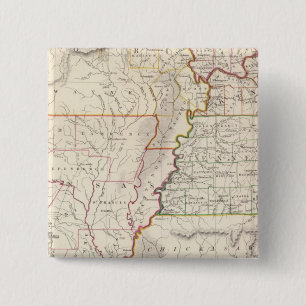 Badge Carré 5 Cm Missouri, Ill, Ky, Tenn, Ala, Miss, Ark