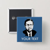 Badge Carré 5 Cm Mitch Mcconnell (Devant & derrière)