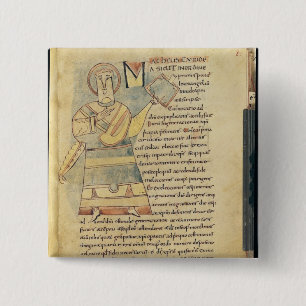 Badge Carré 5 Cm Mme 18 f.8 St Matthew l'évangéliste