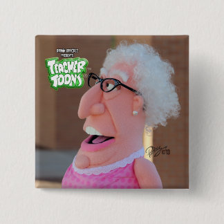 Badge Carré 5 Cm Mme Carrie Oki Button #3