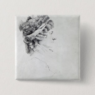 Badge Carré 5 Cm Mme Piozzi