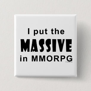 Badge Carré 5 Cm MMORPG massif