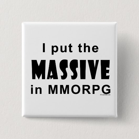 Badge Carré 5 Cm MMORPG massif (Devant)