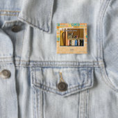 Badge Carré 5 Cm Modèle (En situation)