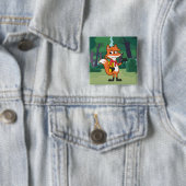 Badge Carré 5 Cm modèle (En situation)