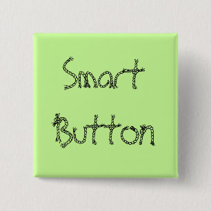 Badge Carré 5 Cm Modèle Bouton intelligent