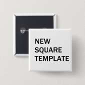 Badge Carré 5 Cm Modèle du bouton carré (Devant & derrière)