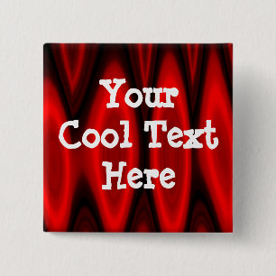 Badge Carré 5 Cm Modèle du Temple de la flamme - Customisé