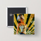 Badge Carré 5 Cm Modèle féerique (Devant & derrière)