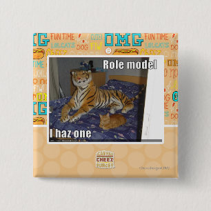 Badge Carré 5 Cm Modèle, haz un d'I