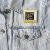Badge Carré 5 Cm Modèle, haz un d'I (En situation)