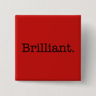 Badge Carré 5 Cm Modèle rouge de couleur de tendance de pavot
