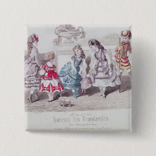 Badge Carré 5 Cm Modes pour des filles, de 'DES de journal