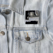 Badge Carré 5 Cm Module d'expérience japonaise Kibo laboratoire 2 (En situation)