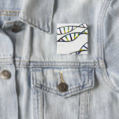 Badge Carré 5 Cm molécules d'ADN (acide désoxyribonucléique). (En situation)