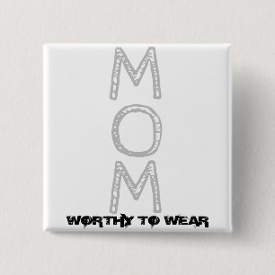 Badge Carré 5 Cm MOM - À Porter