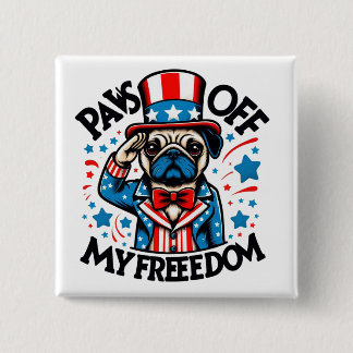 Badge Carré 5 Cm mon chien